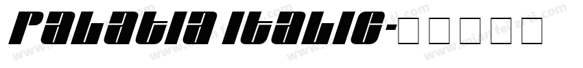 Palatia Italic字体转换